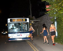 kaz pissing in public